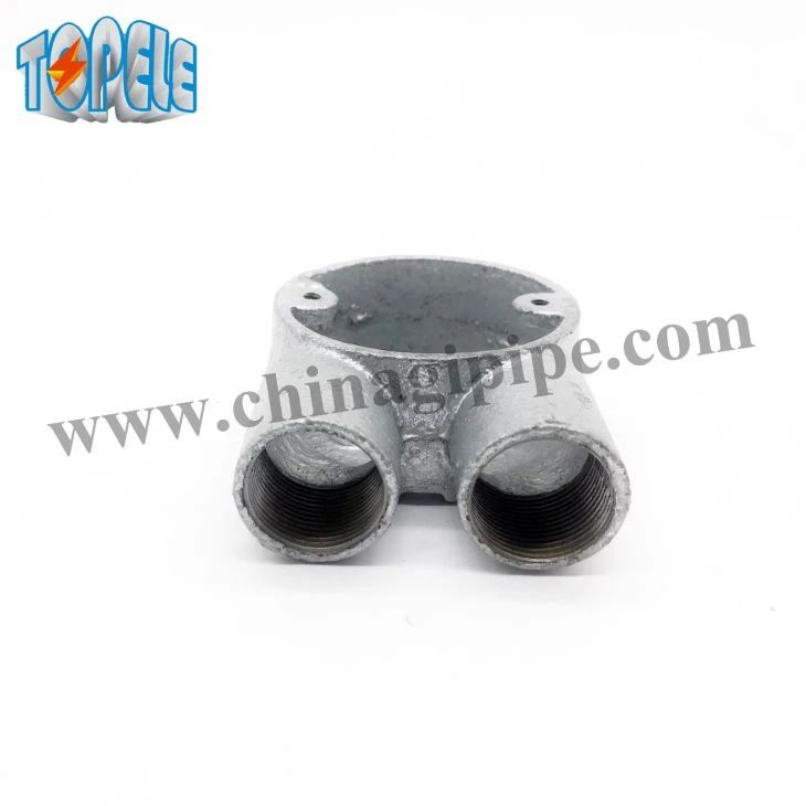 BS Malleable Branch Two Way Circular Boxes