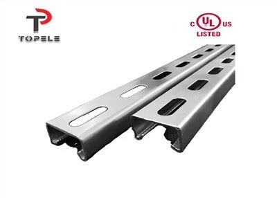 Pre Galvanized Unistrut Slotted Channel C چینل
